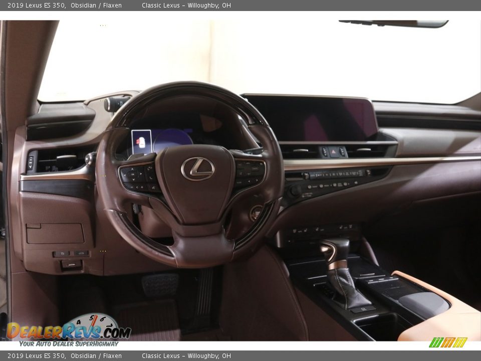 2019 Lexus ES 350 Obsidian / Flaxen Photo #6