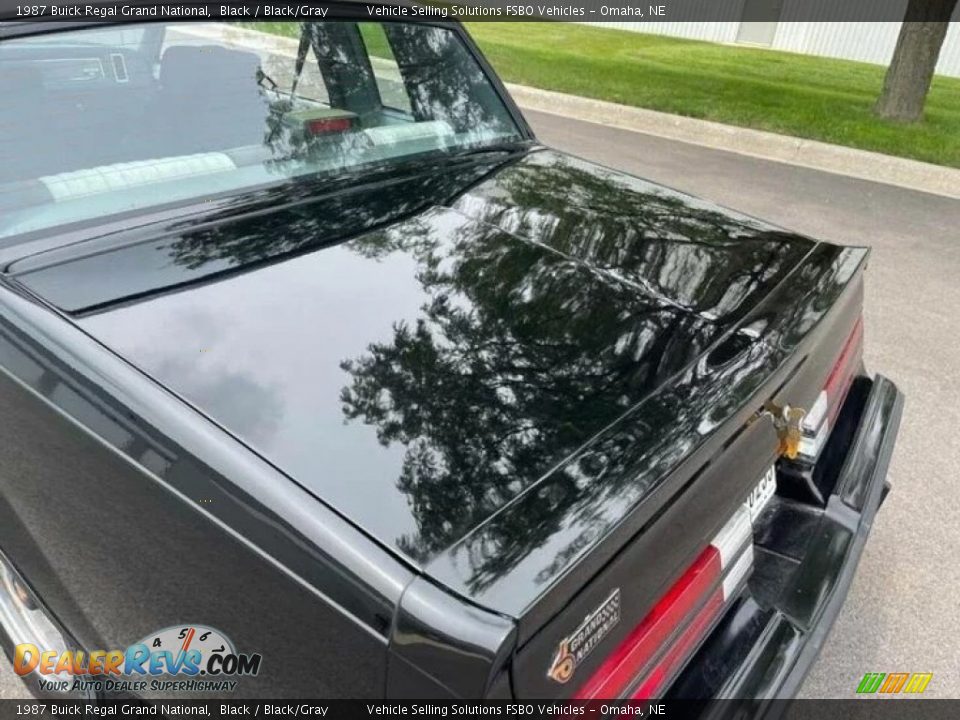 1987 Buick Regal Grand National Black / Black/Gray Photo #20