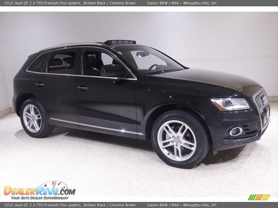 2015 Audi Q5 2.0 TFSI Premium Plus quattro Brilliant Black / Chestnut Brown Photo #1