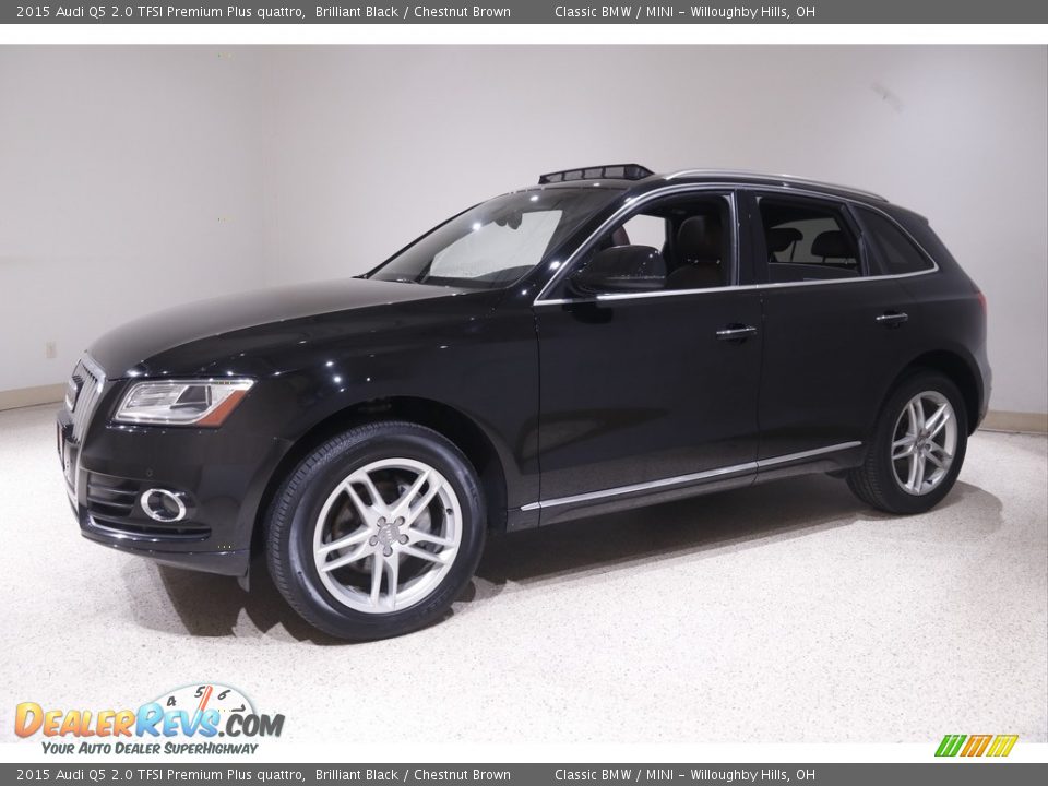 2015 Audi Q5 2.0 TFSI Premium Plus quattro Brilliant Black / Chestnut Brown Photo #3