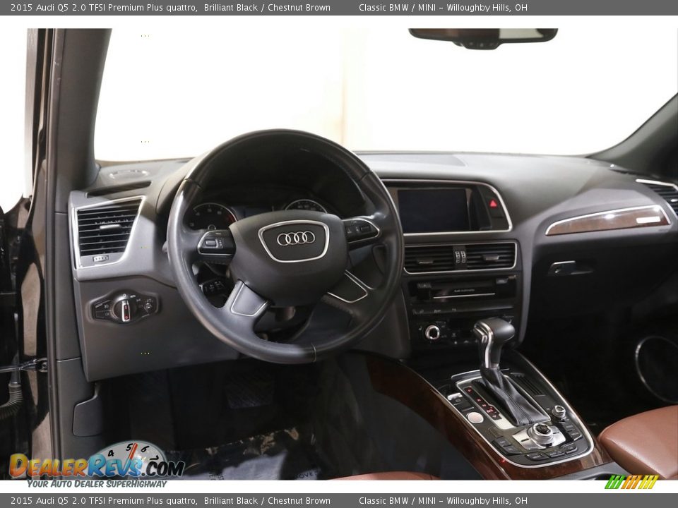 2015 Audi Q5 2.0 TFSI Premium Plus quattro Brilliant Black / Chestnut Brown Photo #6