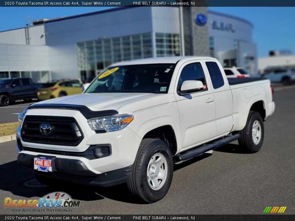 2020 Toyota Tacoma SR Access Cab 4x4 Super White / Cement Photo #1