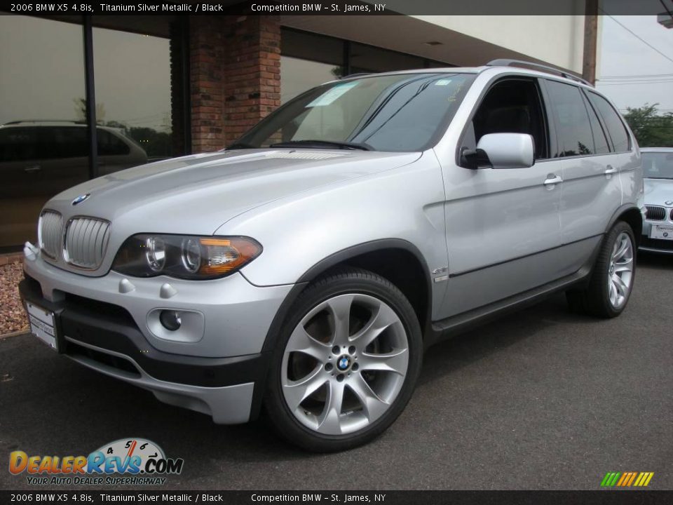 2006 BMW X5 4.8is Titanium Silver Metallic / Black Photo #1