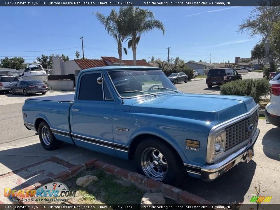 Hawaiin Blue 1972 Chevrolet C/K C10 Custom Deluxe Regular Cab Photo #6