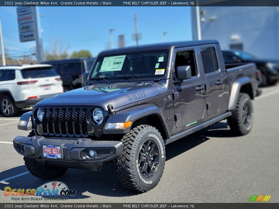 2022 Jeep Gladiator Willys 4x4 Granite Crystal Metallic / Black Photo #1