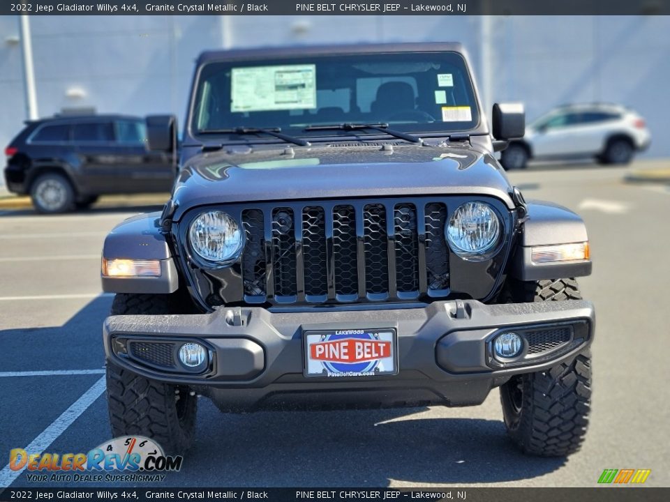 2022 Jeep Gladiator Willys 4x4 Granite Crystal Metallic / Black Photo #2