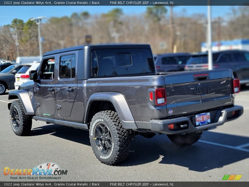 2022 Jeep Gladiator Willys 4x4 Granite Crystal Metallic / Black Photo #4