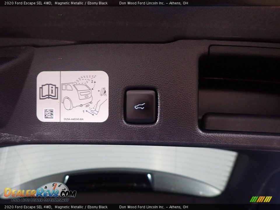 2020 Ford Escape SEL 4WD Magnetic Metallic / Ebony Black Photo #15