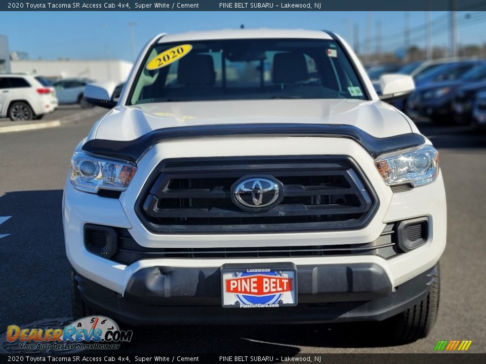 2020 Toyota Tacoma SR Access Cab 4x4 Super White / Cement Photo #13