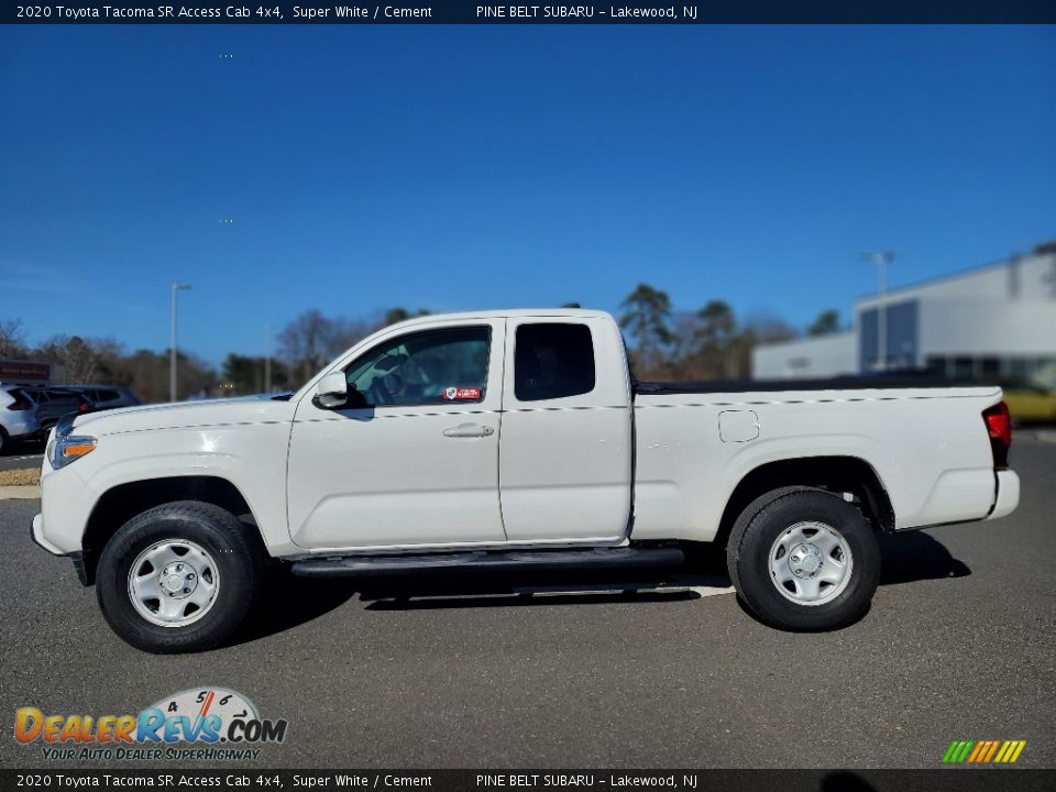 2020 Toyota Tacoma SR Access Cab 4x4 Super White / Cement Photo #14