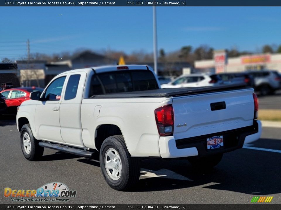 2020 Toyota Tacoma SR Access Cab 4x4 Super White / Cement Photo #15