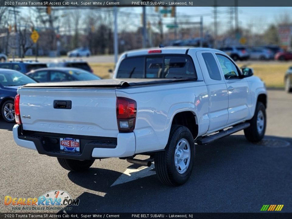 2020 Toyota Tacoma SR Access Cab 4x4 Super White / Cement Photo #17