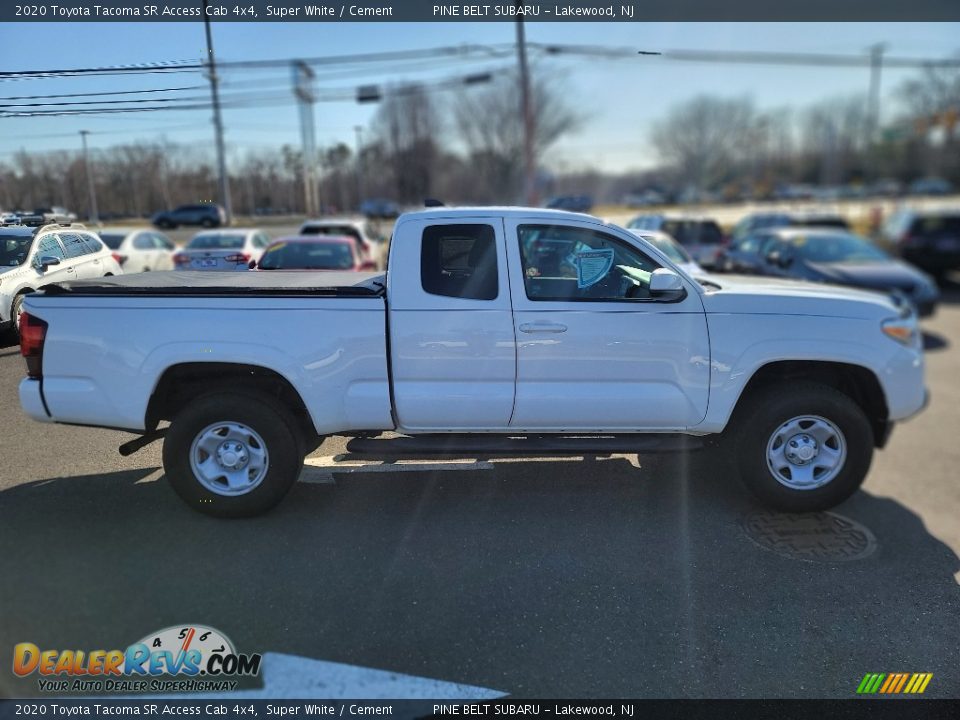 2020 Toyota Tacoma SR Access Cab 4x4 Super White / Cement Photo #18