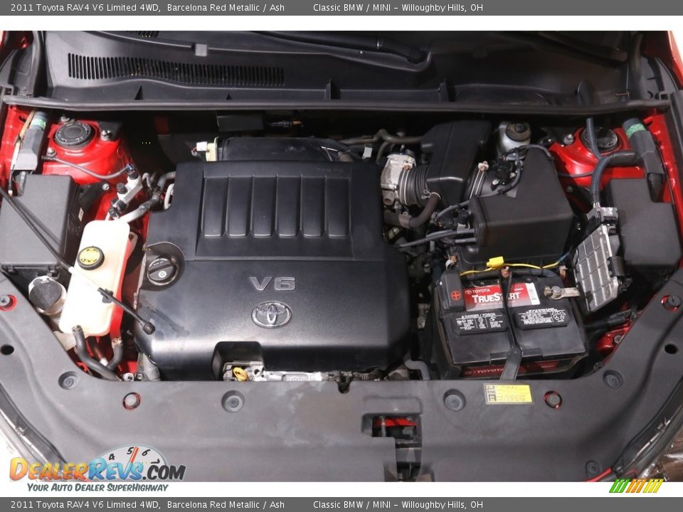 2011 Toyota RAV4 V6 Limited 4WD Barcelona Red Metallic / Ash Photo #16