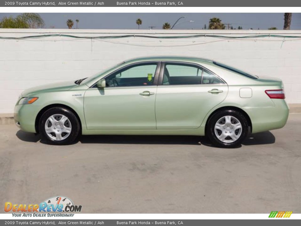 2009 Toyota Camry Hybrid Aloe Green Metallic / Ash Photo #10