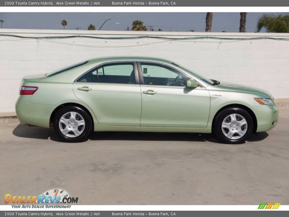 2009 Toyota Camry Hybrid Aloe Green Metallic / Ash Photo #14