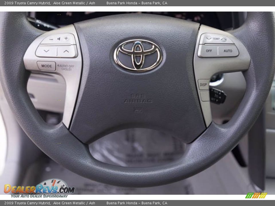 2009 Toyota Camry Hybrid Aloe Green Metallic / Ash Photo #15