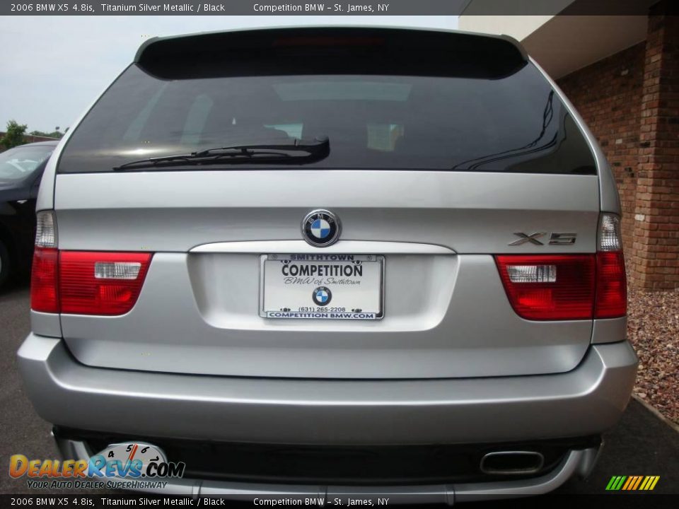 2006 BMW X5 4.8is Titanium Silver Metallic / Black Photo #5