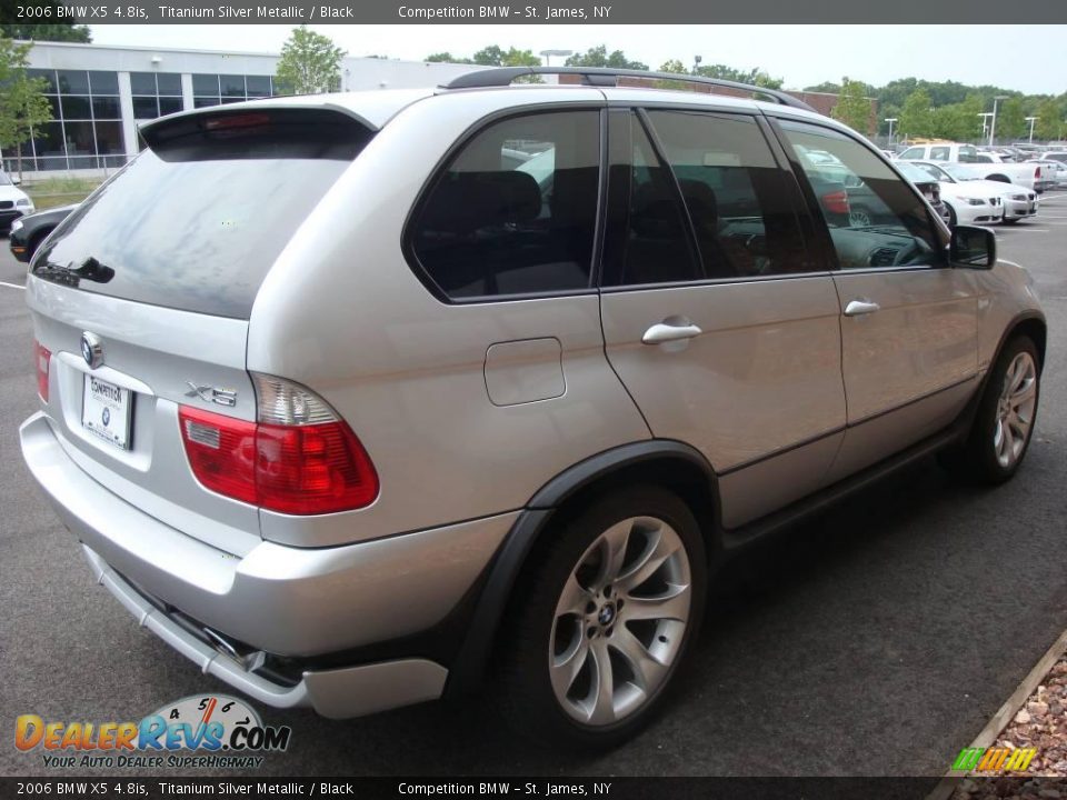 2006 BMW X5 4.8is Titanium Silver Metallic / Black Photo #6