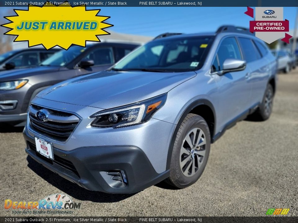 2021 Subaru Outback 2.5i Premium Ice Silver Metallic / Slate Black Photo #1