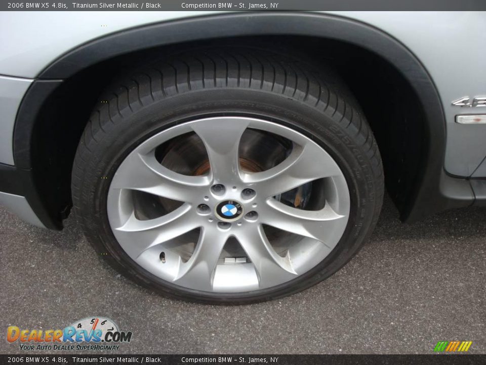 2006 BMW X5 4.8is Titanium Silver Metallic / Black Photo #7