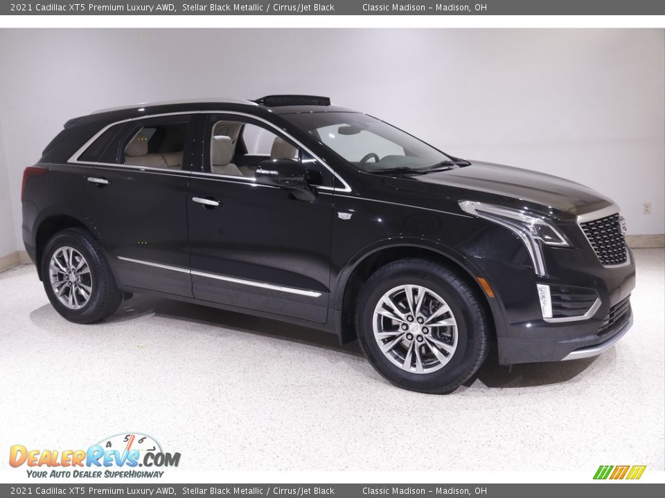 2021 Cadillac XT5 Premium Luxury AWD Stellar Black Metallic / Cirrus/Jet Black Photo #1