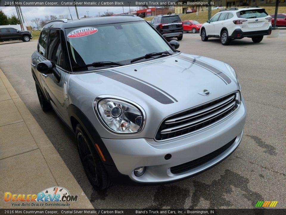 2016 Mini Countryman Cooper Crystal Silver Metallic / Carbon Black Photo #35