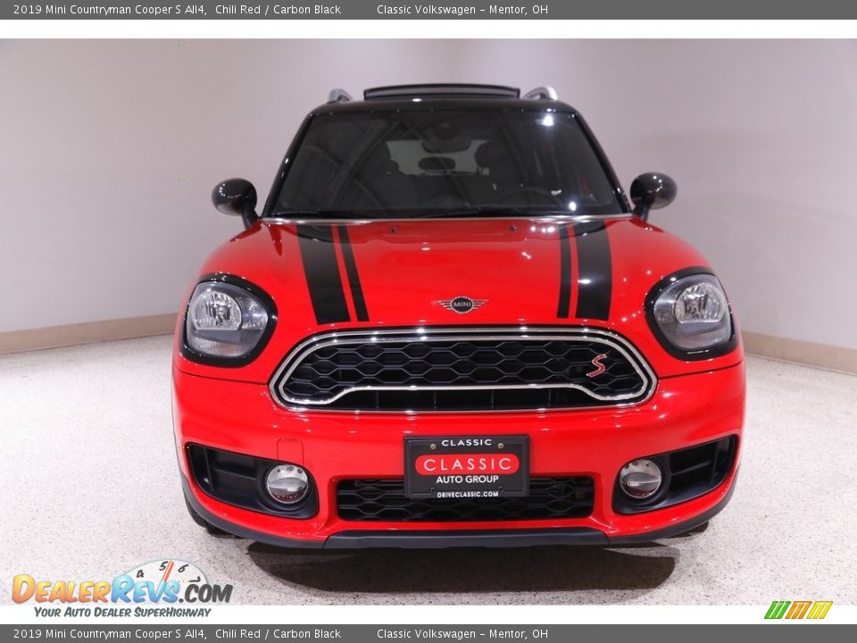 2019 Mini Countryman Cooper S All4 Chili Red / Carbon Black Photo #2