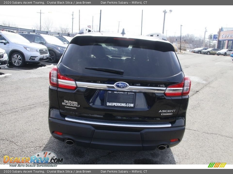 2020 Subaru Ascent Touring Crystal Black Silica / Java Brown Photo #6