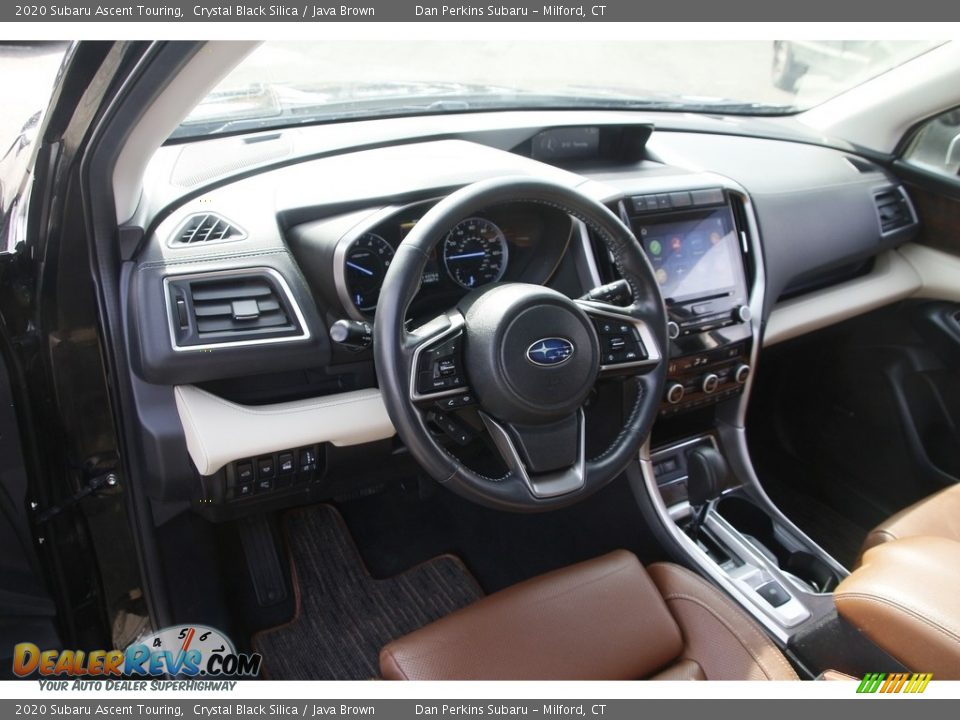 2020 Subaru Ascent Touring Crystal Black Silica / Java Brown Photo #10