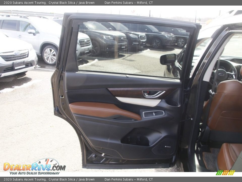 2020 Subaru Ascent Touring Crystal Black Silica / Java Brown Photo #12
