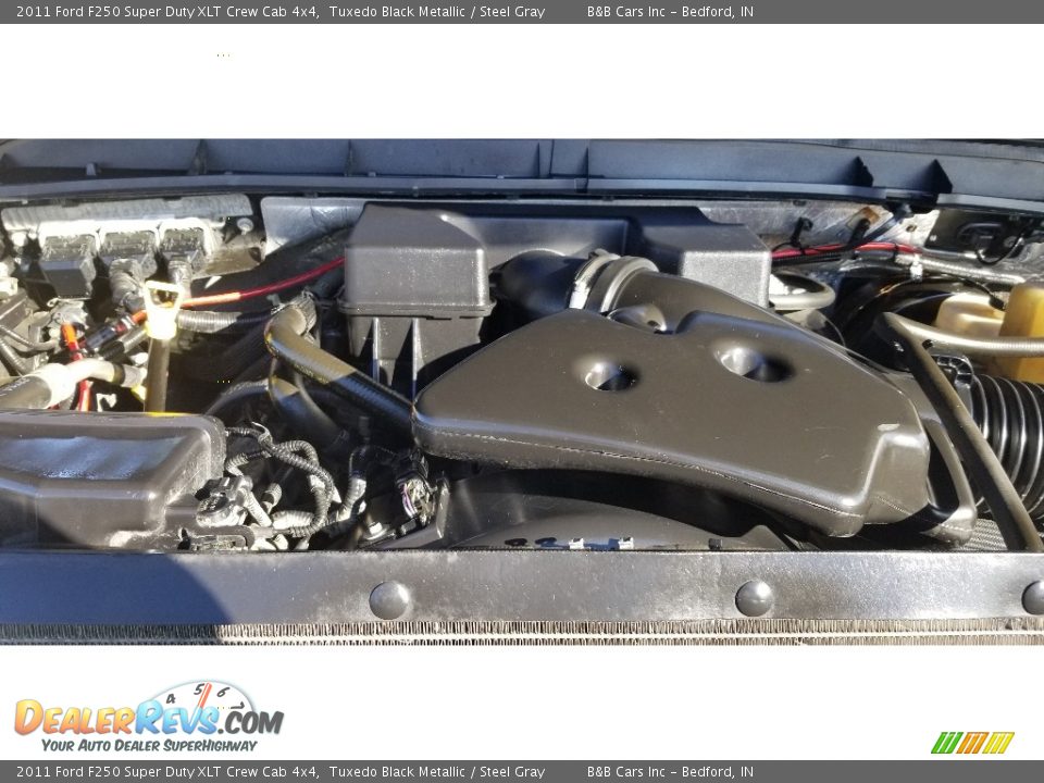 2011 Ford F250 Super Duty XLT Crew Cab 4x4 Tuxedo Black Metallic / Steel Gray Photo #18