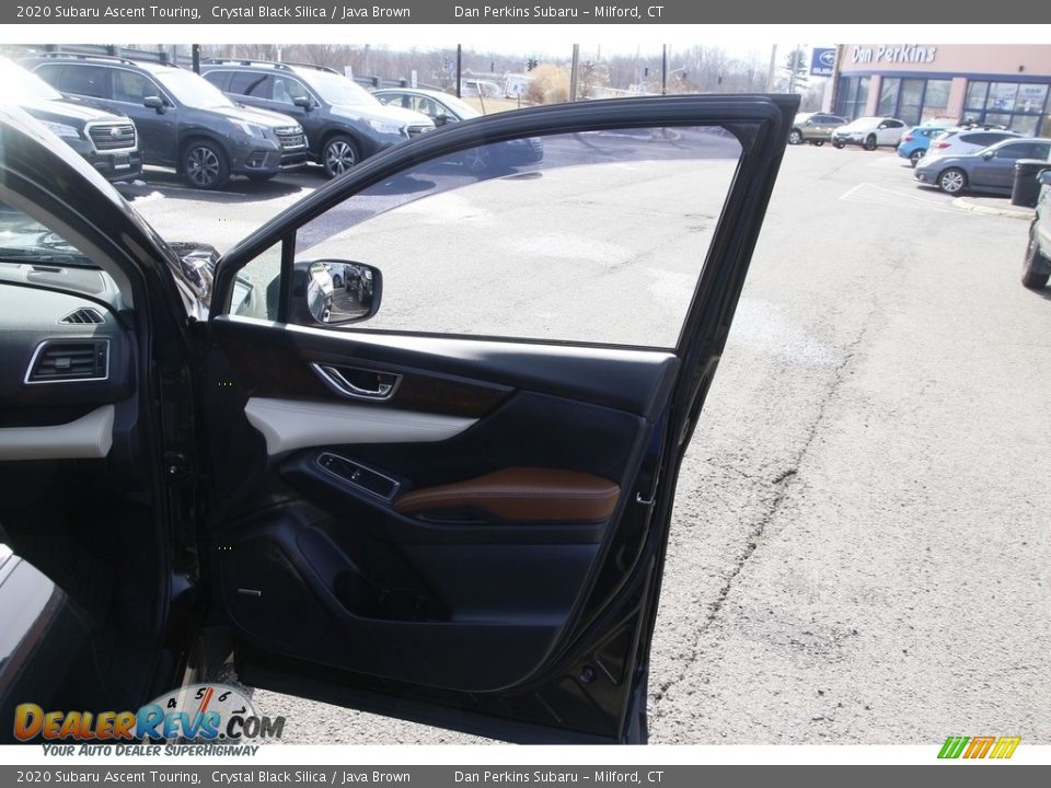 2020 Subaru Ascent Touring Crystal Black Silica / Java Brown Photo #18