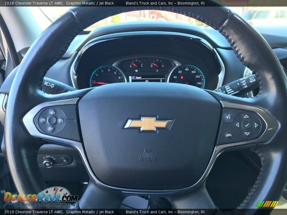 2018 Chevrolet Traverse LT AWD Graphite Metallic / Jet Black Photo #21