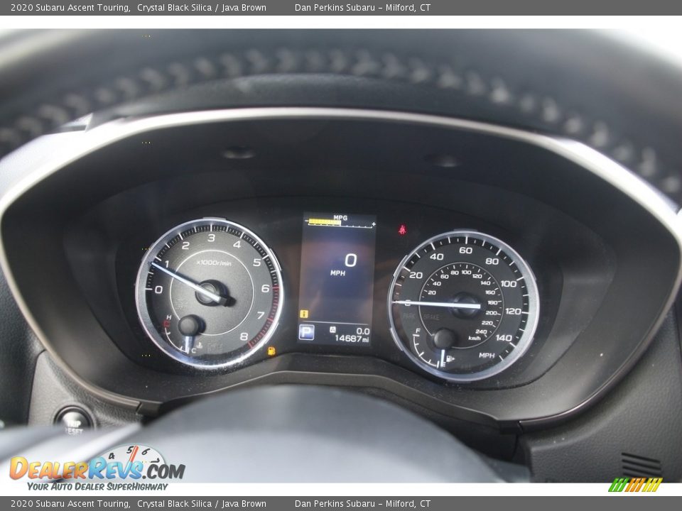 2020 Subaru Ascent Touring Crystal Black Silica / Java Brown Photo #20