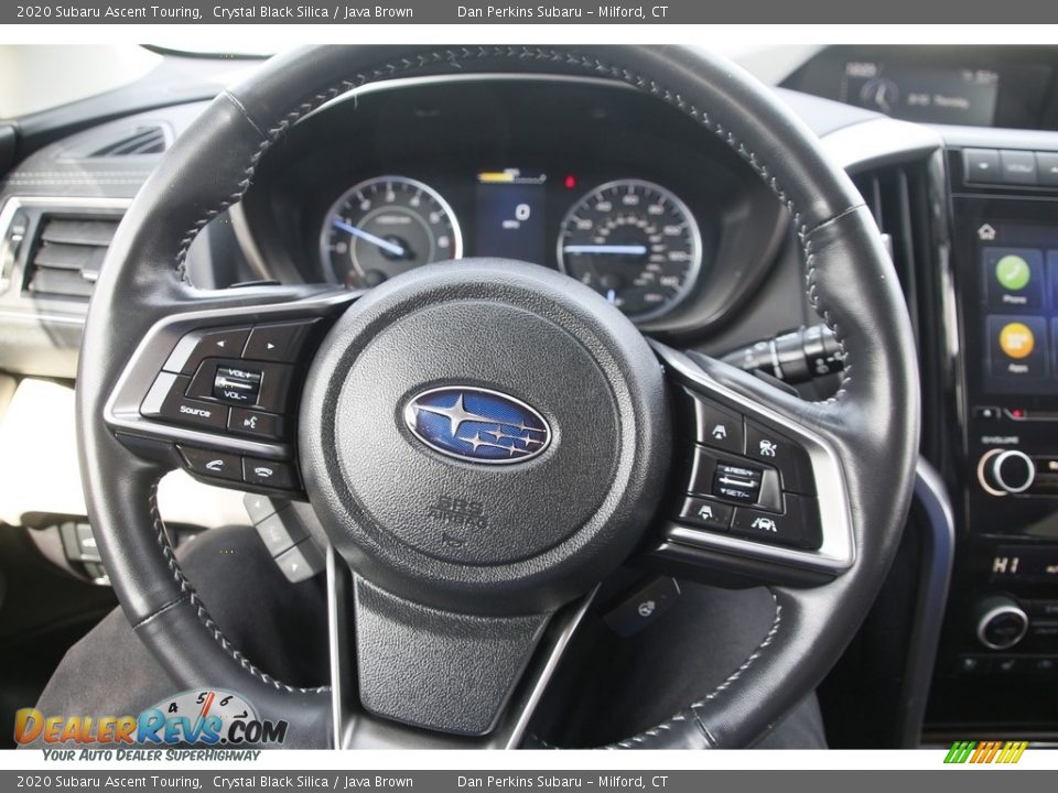 2020 Subaru Ascent Touring Crystal Black Silica / Java Brown Photo #21