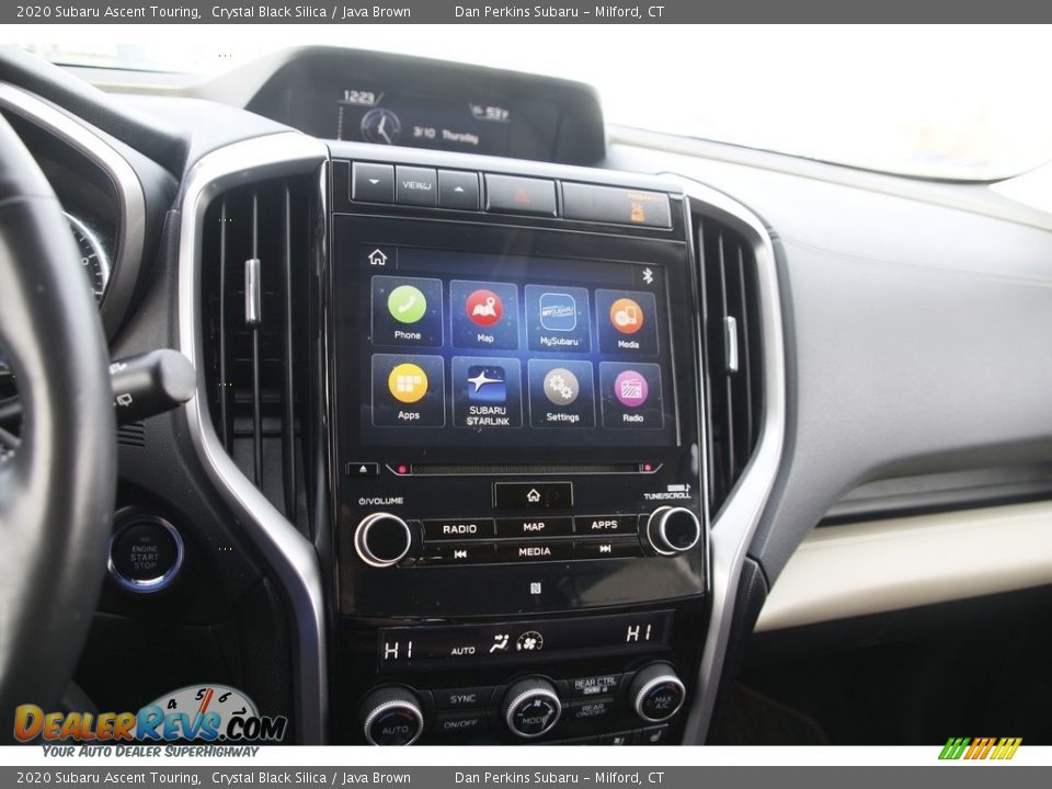 2020 Subaru Ascent Touring Crystal Black Silica / Java Brown Photo #22