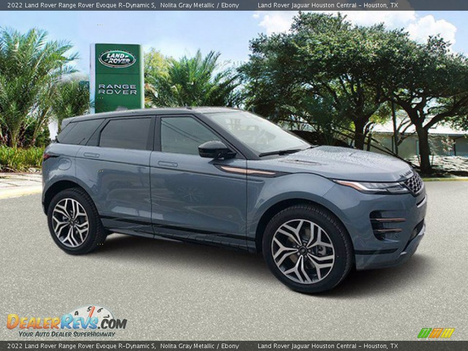 Front 3/4 View of 2022 Land Rover Range Rover Evoque R-Dynamic S Photo #11