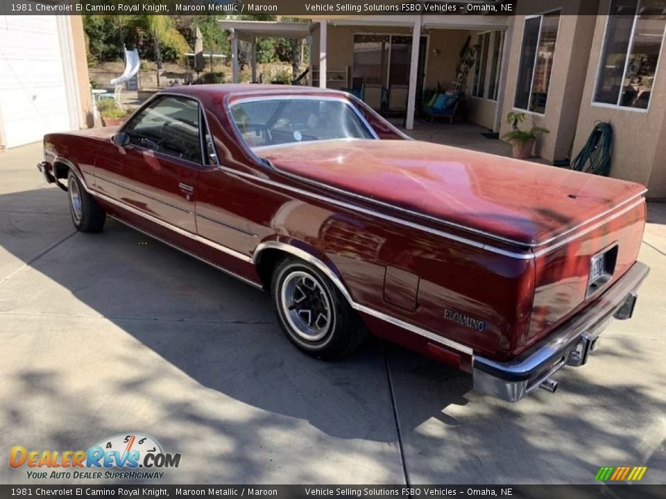 Maroon Metallic 1981 Chevrolet El Camino Royal Knight Photo #15