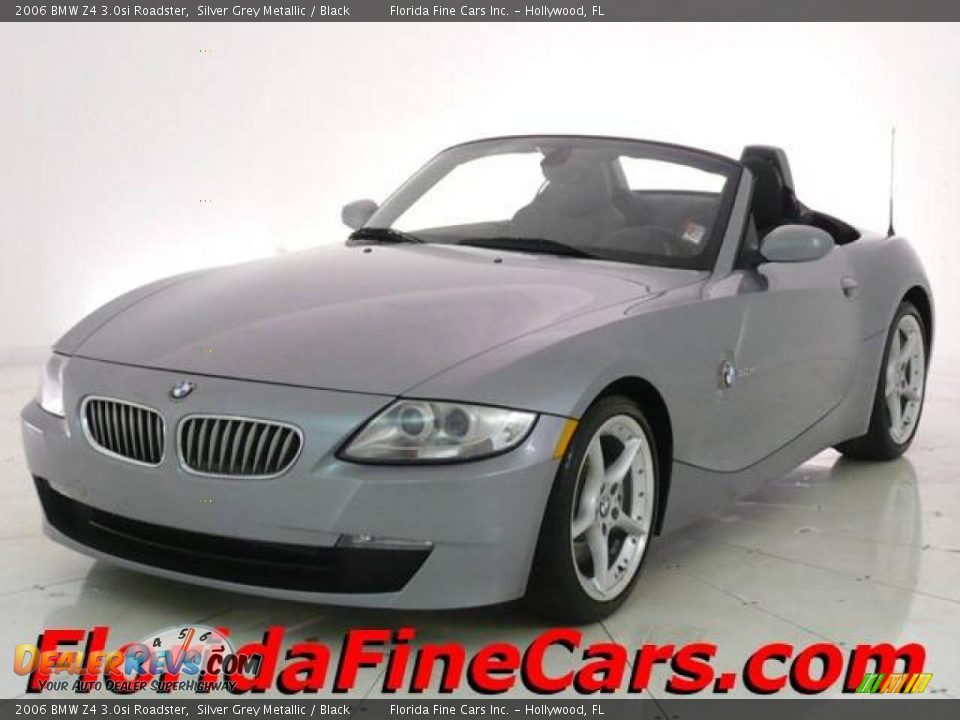 2006 BMW Z4 3.0si Roadster Silver Grey Metallic / Black Photo #1