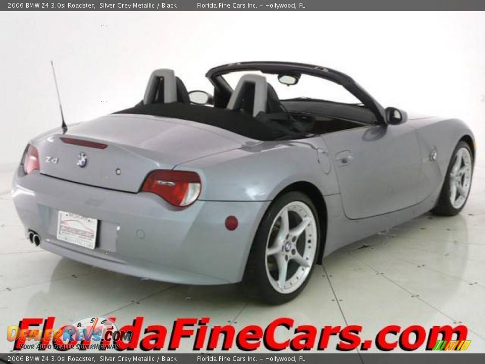 2006 BMW Z4 3.0si Roadster Silver Grey Metallic / Black Photo #2