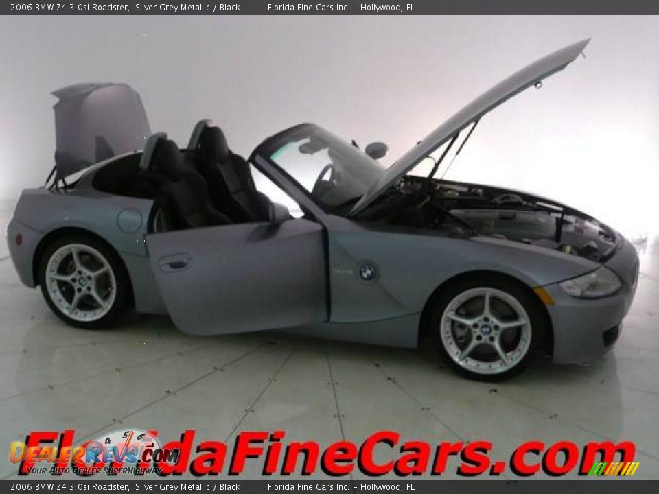 2006 BMW Z4 3.0si Roadster Silver Grey Metallic / Black Photo #7