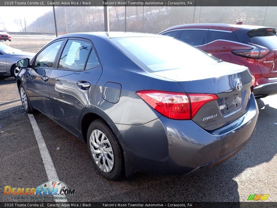 2018 Toyota Corolla LE Galactic Aqua Mica / Black Photo #2