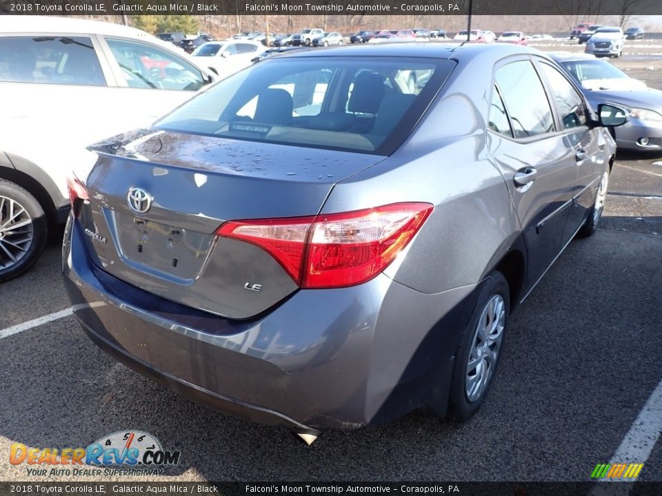 2018 Toyota Corolla LE Galactic Aqua Mica / Black Photo #4