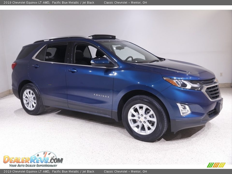 2019 Chevrolet Equinox LT AWD Pacific Blue Metallic / Jet Black Photo #1