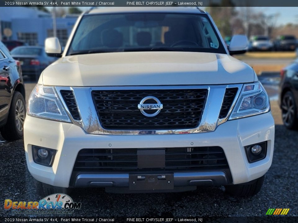 2019 Nissan Armada SV 4x4 Pearl White Tricoat / Charcoal Photo #2