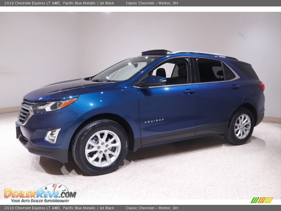 2019 Chevrolet Equinox LT AWD Pacific Blue Metallic / Jet Black Photo #3