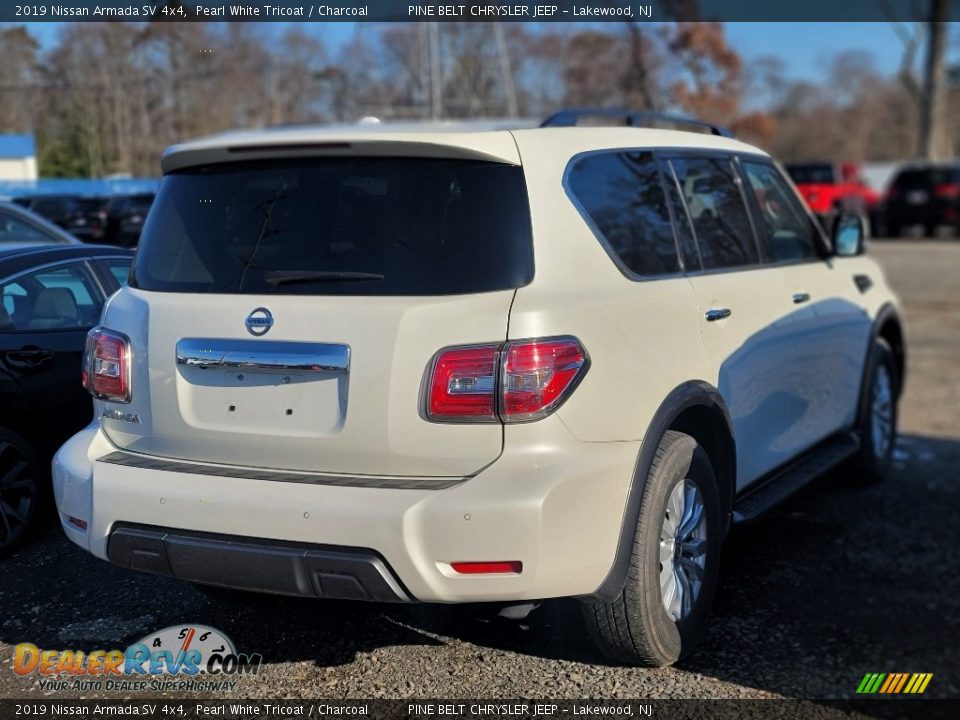 2019 Nissan Armada SV 4x4 Pearl White Tricoat / Charcoal Photo #4