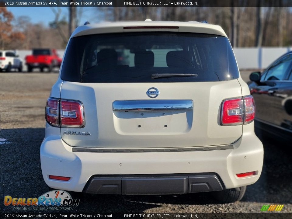 2019 Nissan Armada SV 4x4 Pearl White Tricoat / Charcoal Photo #5