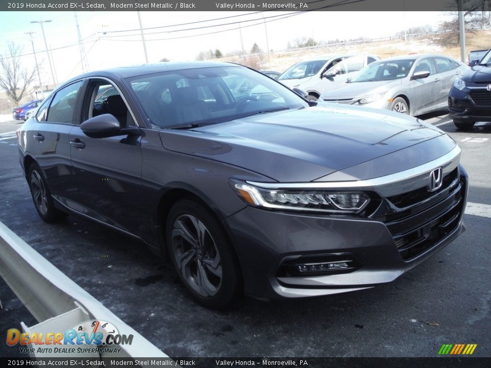 2019 Honda Accord EX-L Sedan Modern Steel Metallic / Black Photo #6